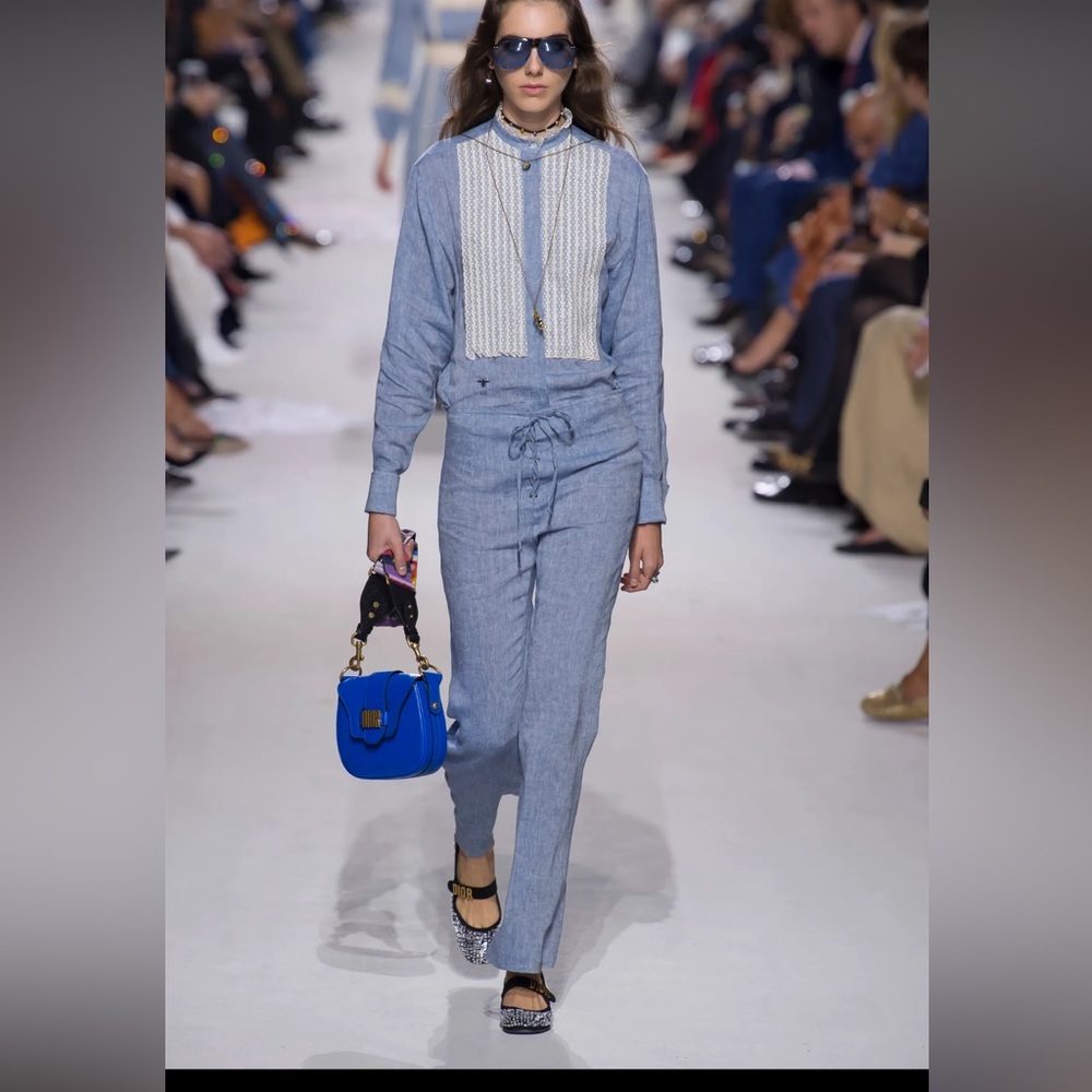 Christian Dior Runway Lace-Up Pants
